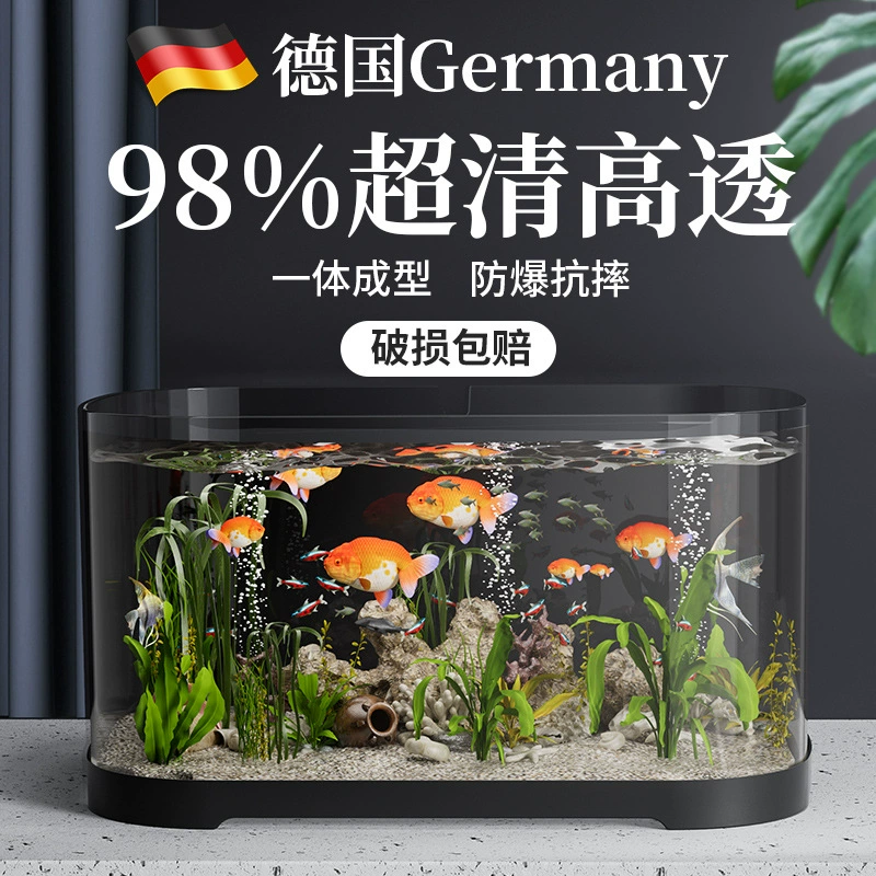 Домашний рабочий стол небольшой аквариум аквариум аквариум с водяным насосом