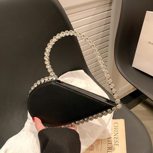 Cross-border Explosions Little Red Riding Book Same Style Niche Design Celebrity Rhinestone Love Banquet Handbag French Style Banquet Bag for Women