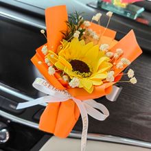 教师节花束向日葵小花束风口满天星小花伴手礼盒装饰礼物
