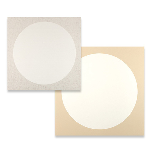 Traditional Chinese painting lens paper raw Xuanxuan round cardboard free of mounting thickened inner circle outer square ink painting mirror antique