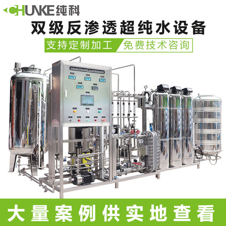 定制0.25吨生物制药化工去离子水生产系统EDI超纯水设备全自动