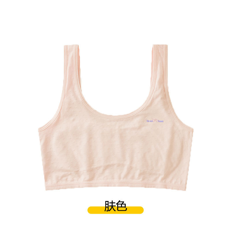 Chaleco pequeño, estudiante, etapa de germinación del desarrollo, ropa interior de niña de 7-12 años, doble hombro de secundaria, sujetador de niña estilo chaleco