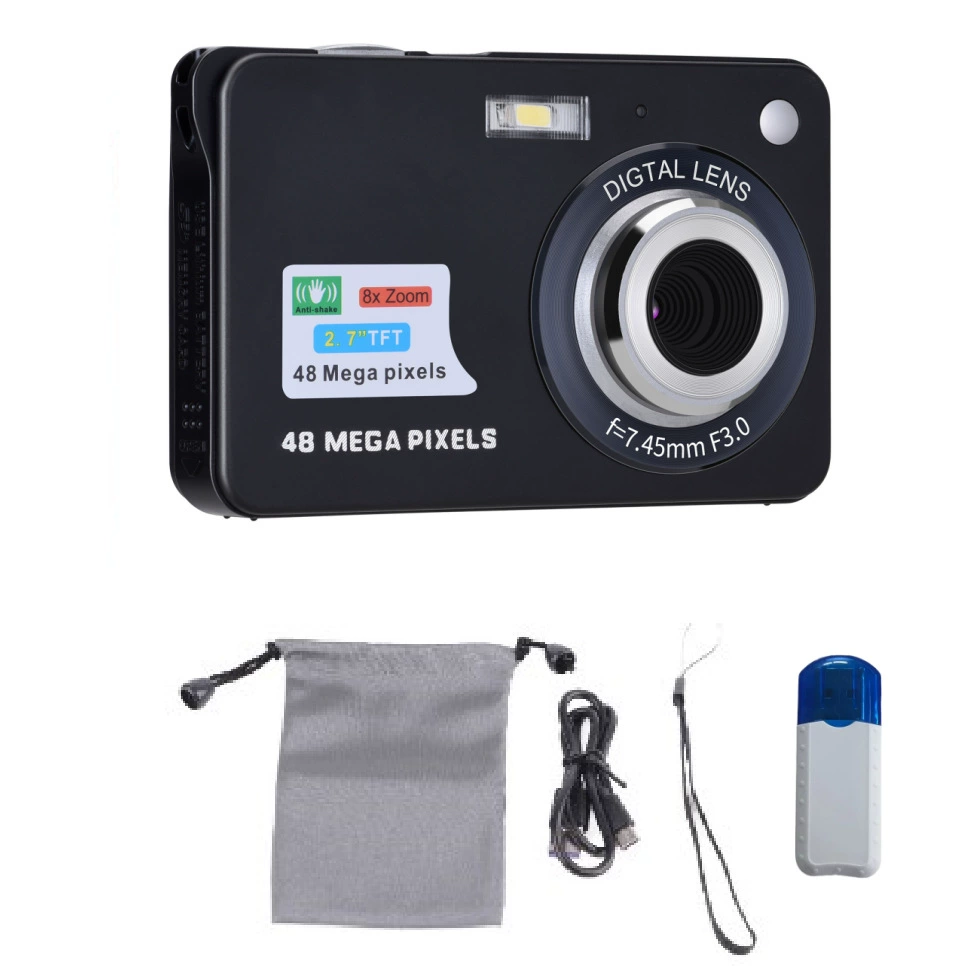 Digital Camera XD-K09, 48MP/18MP options, 2.7" LCD, 4K/Full HD video