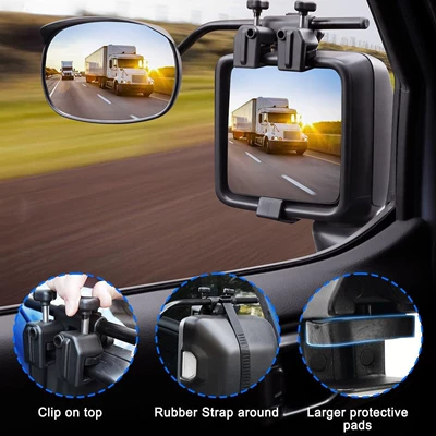 Belt Fixation, Adjustable Angle, Leather – Car mirror