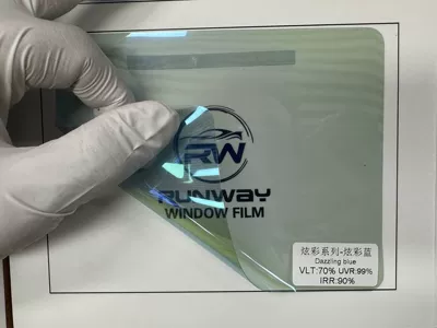 protection films, sold in full rolls, Automotive Film - purple-dazzling-blue
