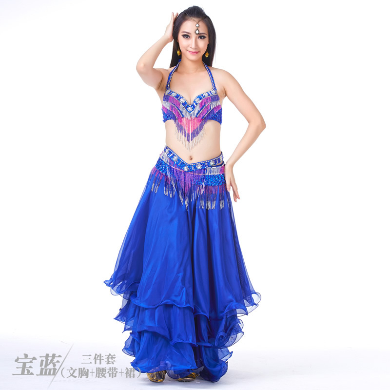 사파이어 블루 [브라 + 벨트 + 스커트]