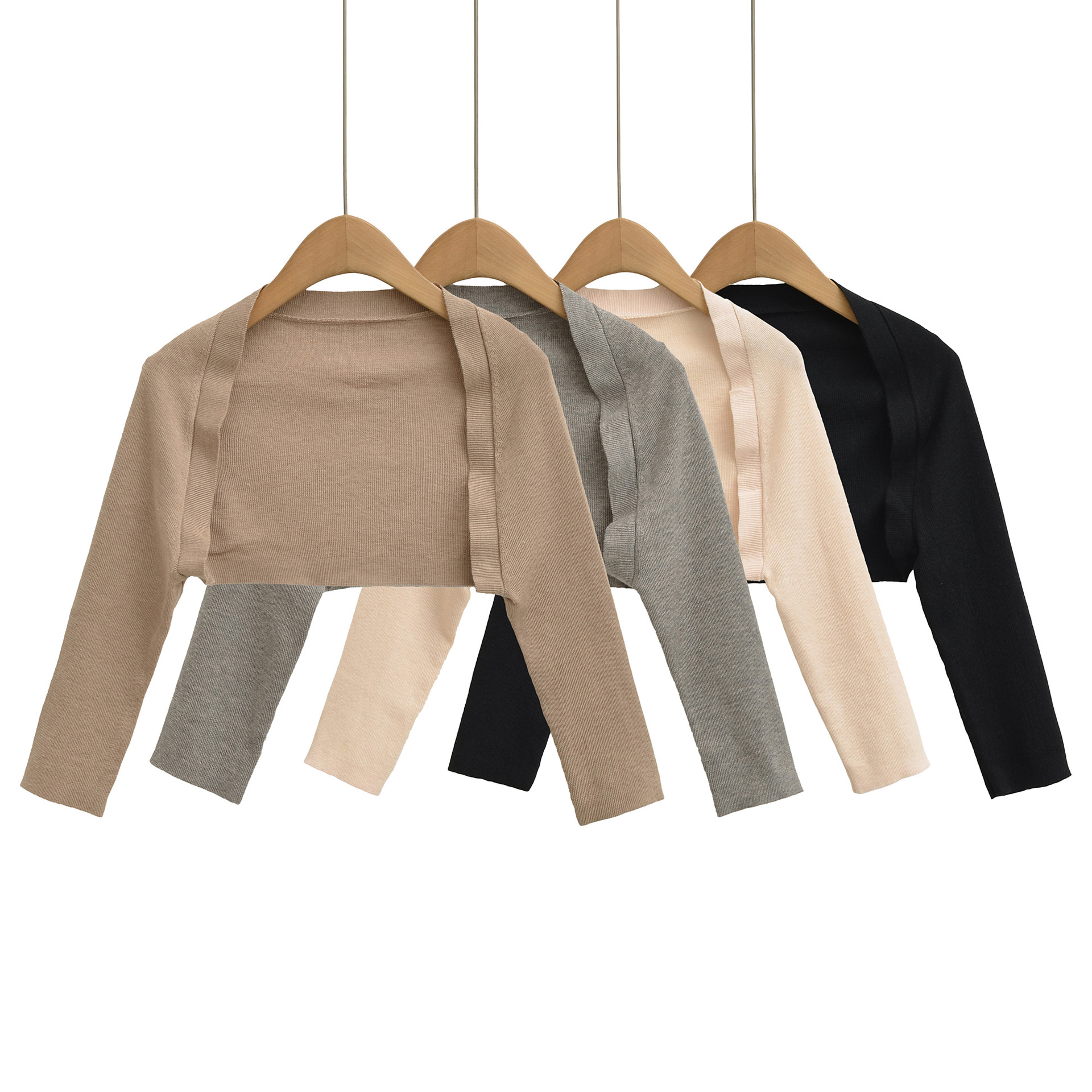 NSSF自制-秋季新款 欧美少女小香风休闲七分袖针织小开衫女短款外