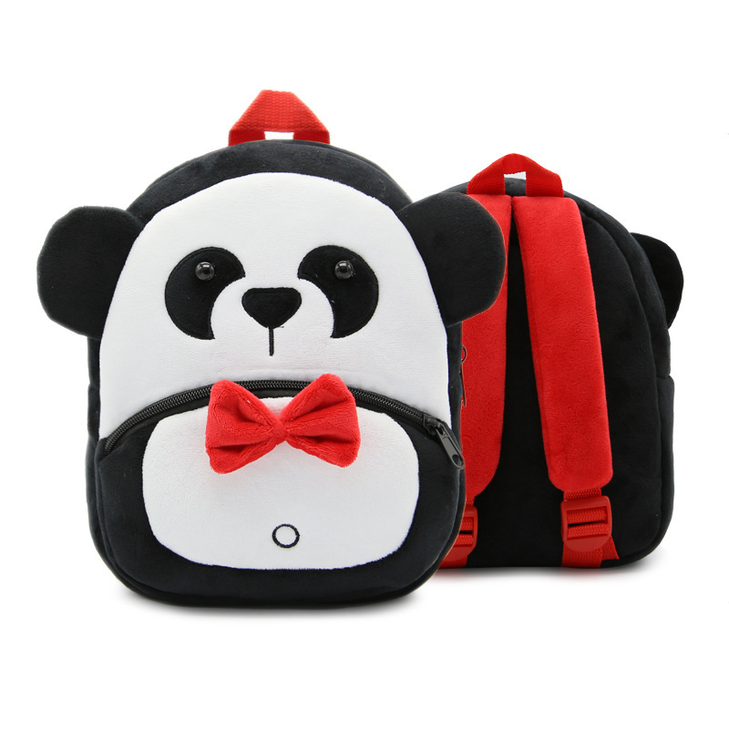 3D lindos dibujos animados peluche niños jardín de infantes mochila escolar movimiento de animales escolares mochila de peluche mochila de niños