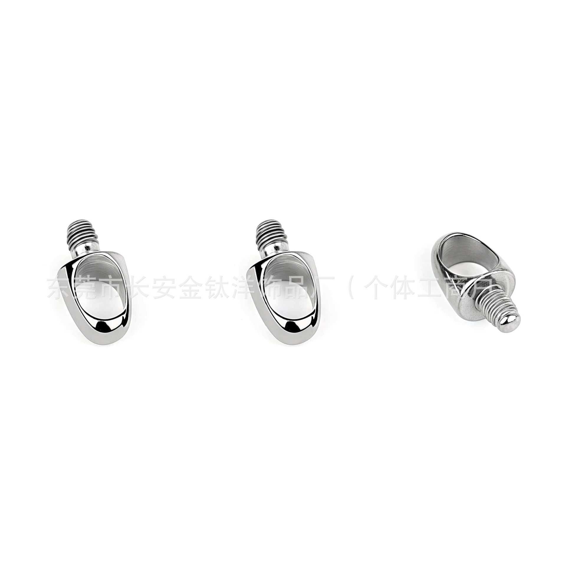 F136 Titanium DIY Bullet Head Pendant Ear Bone Nail Lip Nail Earrings G23 Titanium Alloy Piercing Jewelry detail image 7