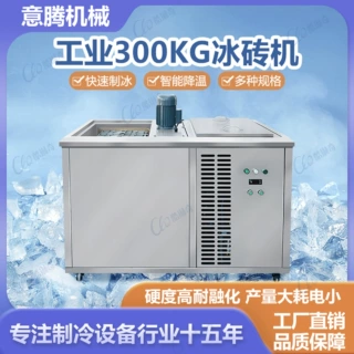日产量300KG商用小型制冰机  厂房隧道养猪场降温冰砖机可定制