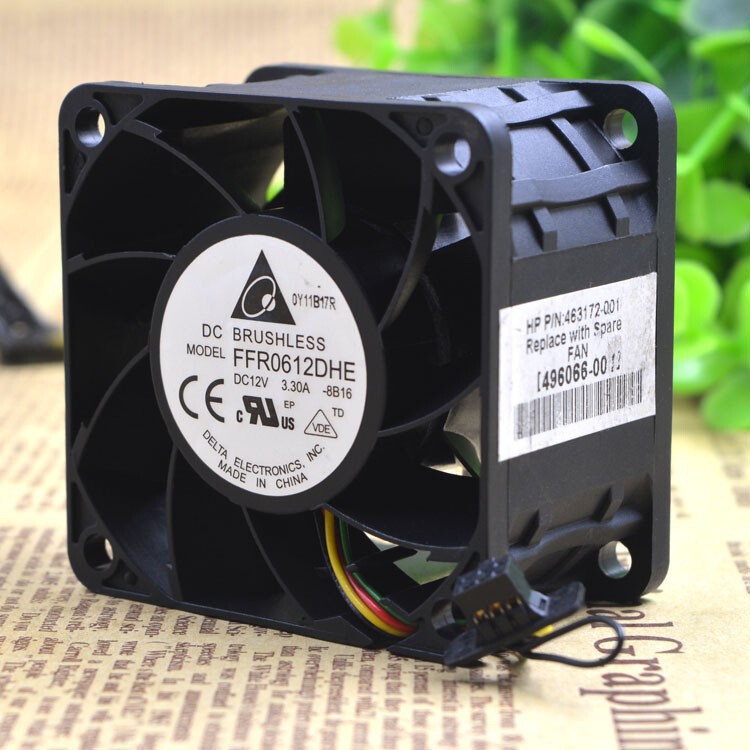 Delta 6038 12V 3.3A 6Cm/Cm Violent High Airflow Server Fan Ffr0612Dhe