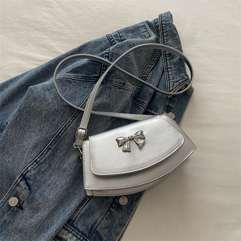 Trendy Bowknot Saddle Bag For Women Versatile Shoulder Crossbody_voghion.com
