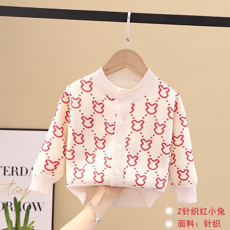 23 Z knitted red bunny