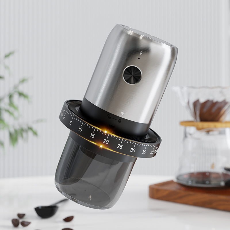 Electric Coffee Grinder Coffee Bean Grinder Hand Grinder Coffee Machine Household Small Stainless Steel Automatic Grinder