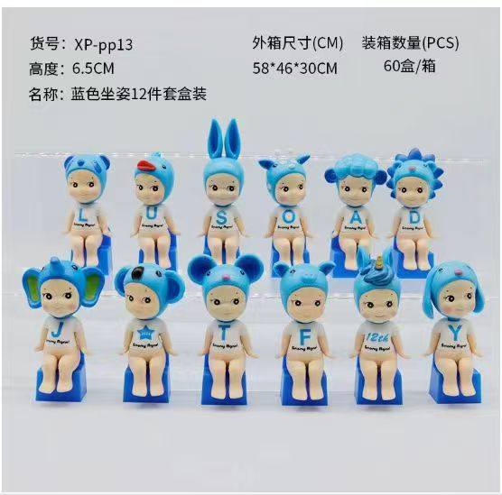 Figuras decorativas transfronterizas – adornos de coche o móvil, muñecos animados hechos a mano, venta por lotes