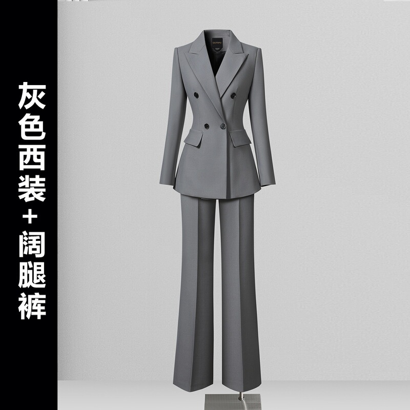 职场西装外套女2025新款高级感时尚通勤面试商务西服正装职业套装|undefined