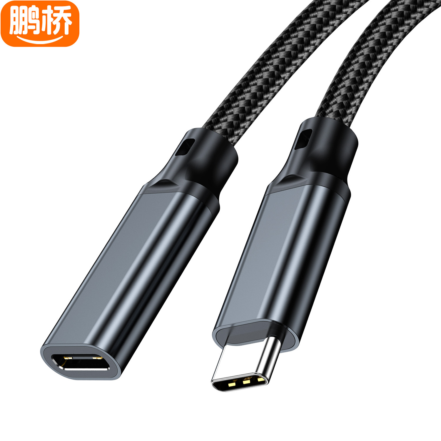 Cable de Extensión Tipo C Macho a Hembra 240W 20Gbps 8K de Nailon Trenzado para Ordenador image 4