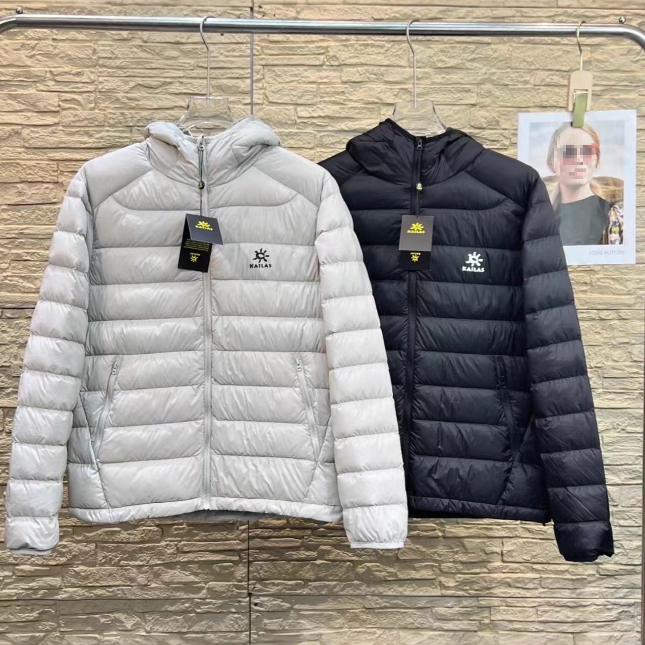 Cross-Border Kailas Kailas 25Ss Autumn and Winter New Trendy Brand Men's Hooded Outdoor Casual Light down Jacket White