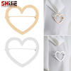 Protective underware, cardigan, pin, universal brooch heart shaped, accessory, Japanese and Korean, simple and elegant design, V-neckline