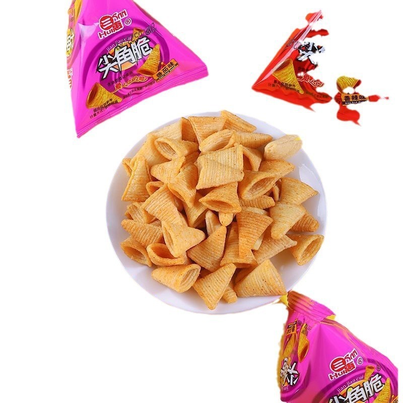 【整箱100袋】尖角脆妙脆角锅巴休闲零食虎牙脆膨化食品大礼包10|undefined