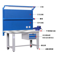 润旺不锈钢工作台重型维修钳工桌工厂操作台车间防静电实验桌