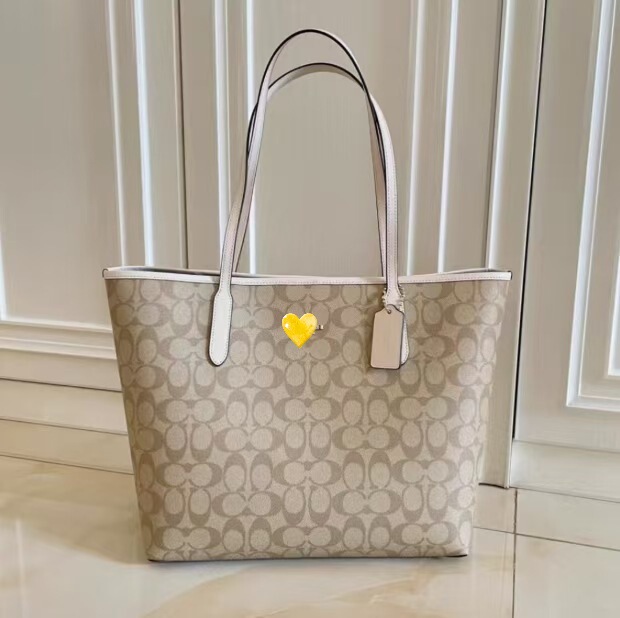 Kojia Genuine Leather City33 Tote Bag high quality Bag Old Flower Shopping Bag Large Capacity Mother and Mother Tote Bag Women's Bag