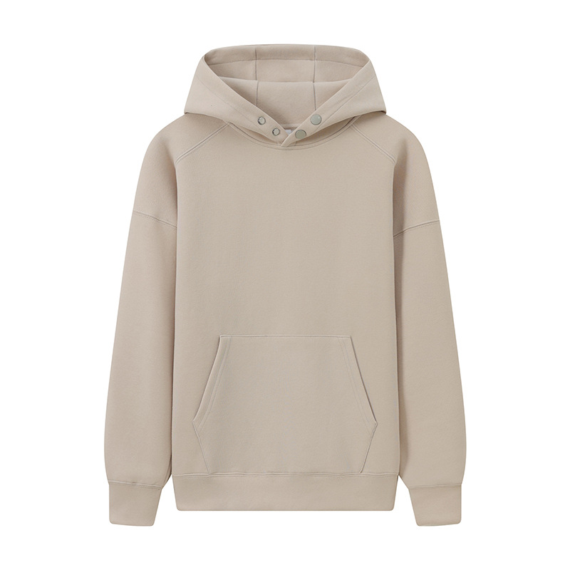 Suéter suéter con botones logotipo impreso personalizado bordado grupo ropa de trabajo manga larga con capucha publicidad camisa ropa de clase personalizada