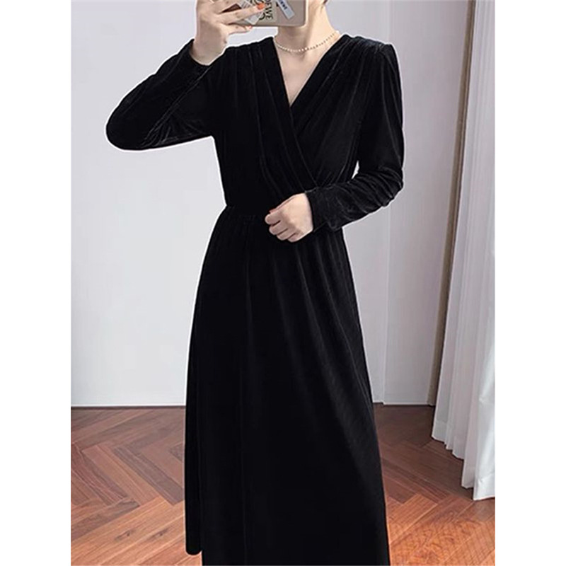 F9394 2200K VÁY ĐẦM LIỀN THÂN DÁNG DÀI NỮ HANTDC THỜI TRANG NỮ G05 SẢN PHẨM MỚI