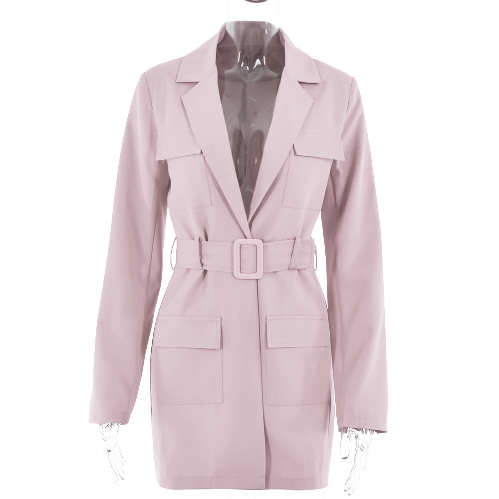 Lapel Long Sleeve Plus Size Fashion Jacket Image 4