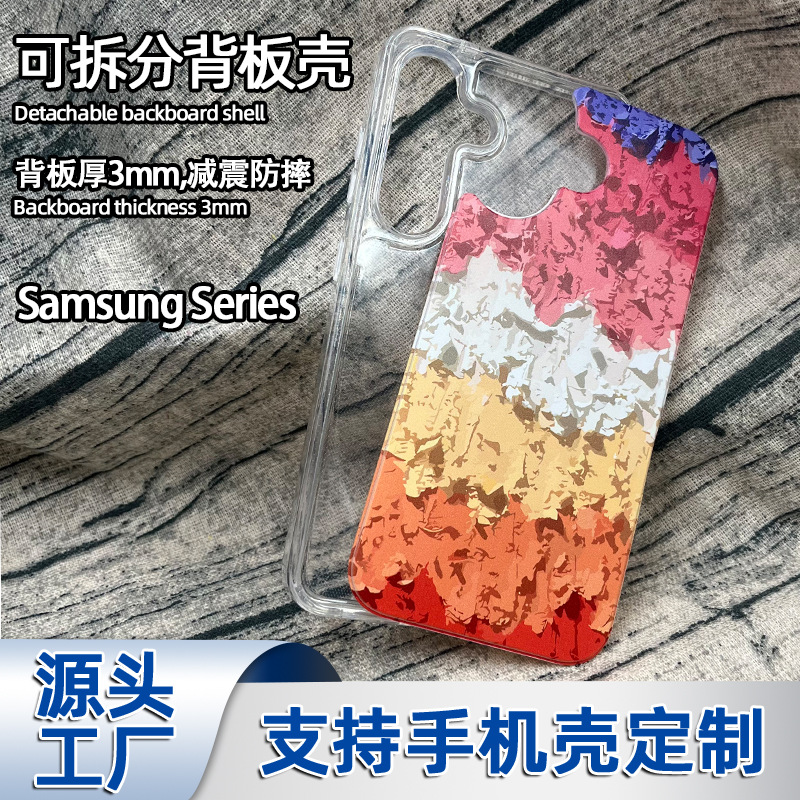 Suitable for Export Samsung S25 Shock-Absorbing Anti-Fall Mobile Phone Case Transparent Custom Lens Heightening Anti-Wear Protective Cover Wholesale
