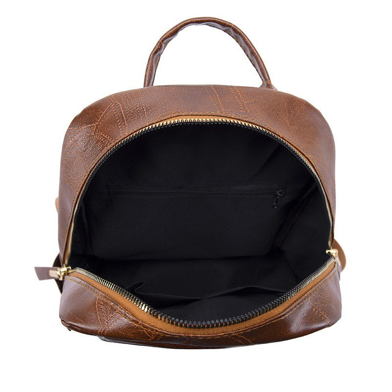 Bolso mujer 2024 nueva mochila de cuero suave para mujer casual retro de gran capacidad al aire libre mochila de viaje de viaje de moda