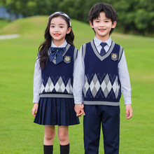 小学生校服春秋套装英伦学院风男女童礼服幼儿园园服合唱演出班服