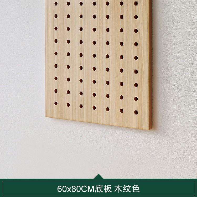 Entrada Pared de entrada de madera maciza agujero de almacenamiento rack Pared de pared colgante de madera