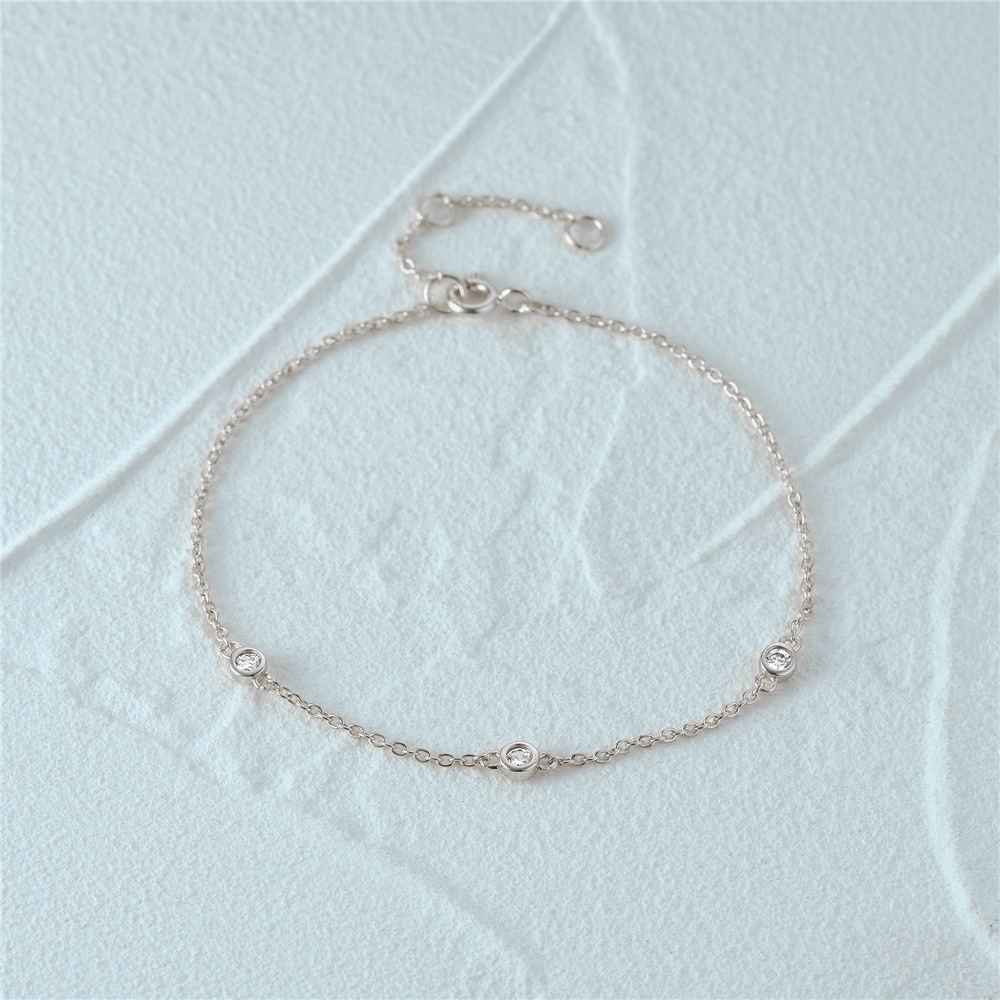 Style Simple Géométrique Argent Sterling Placage Bracelets display picture 5