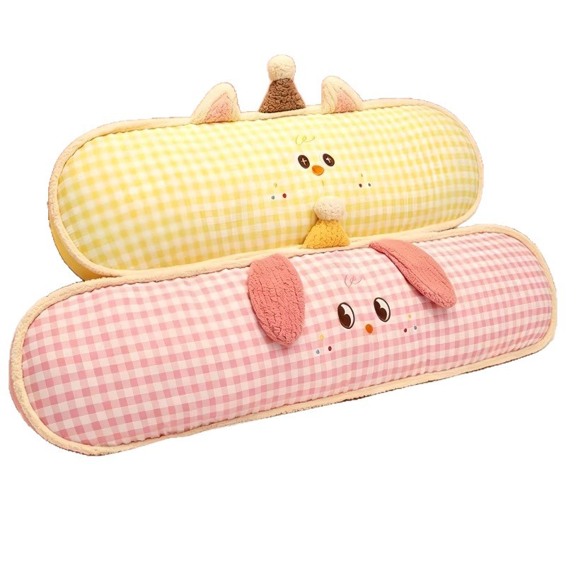 Círculos de dibujos animados almohada de brazo largo sofá cojín de dormitorio almohada de ocio dormitorio dormitorio de estudiantes dormir almohada de piernas