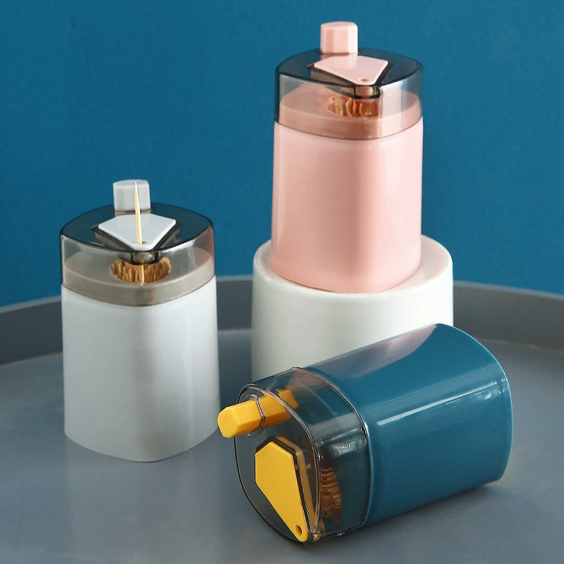 Пресс для пшеничной соломы, автоматический прозрачный держатель для зубочисток, домашняя кухня, коробка для зубочисток, банка для зубочисток, портативный держатель для зубочисток