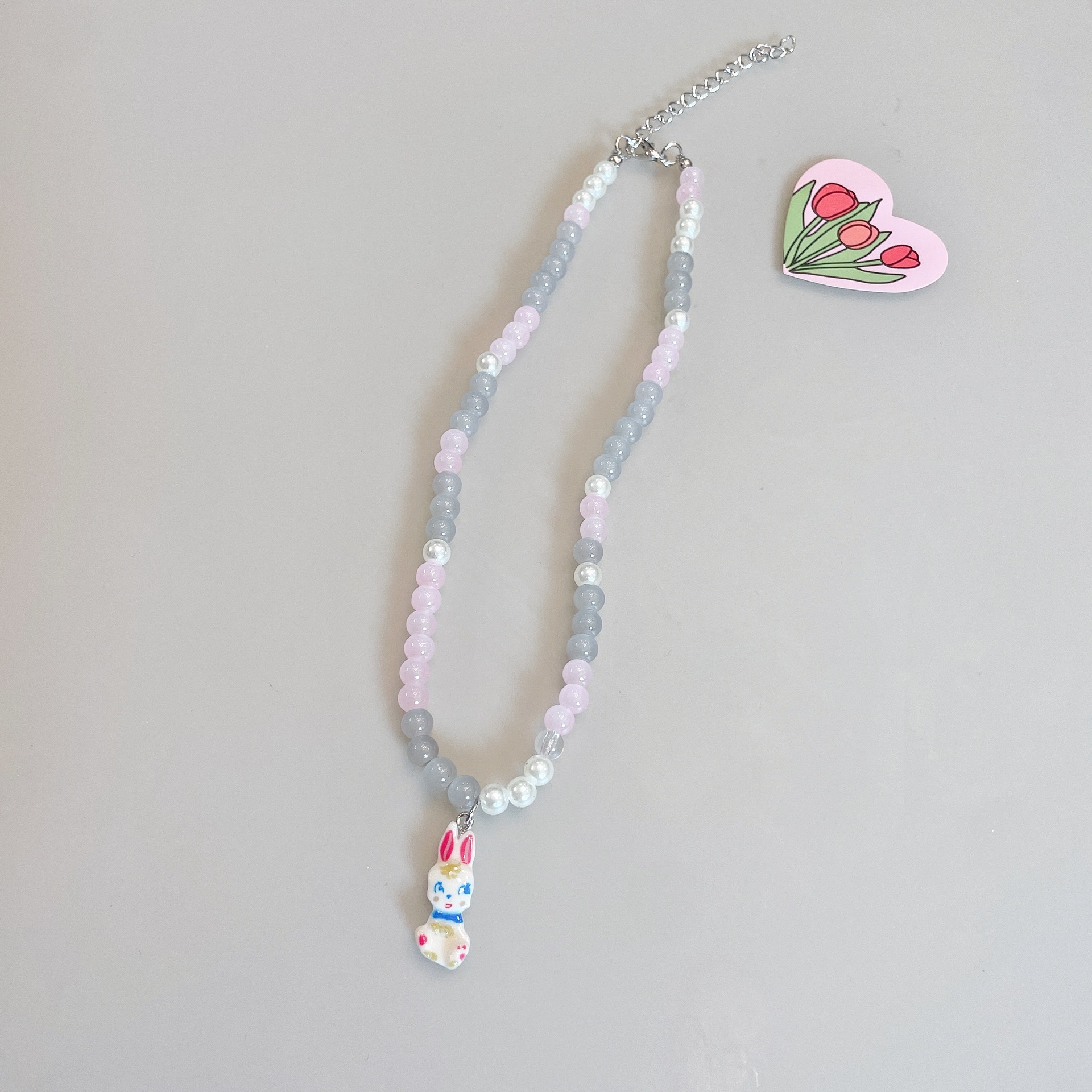 Cute Heart Shape Beaded Beaded Artificial Pearls Womenu0027S Necklace