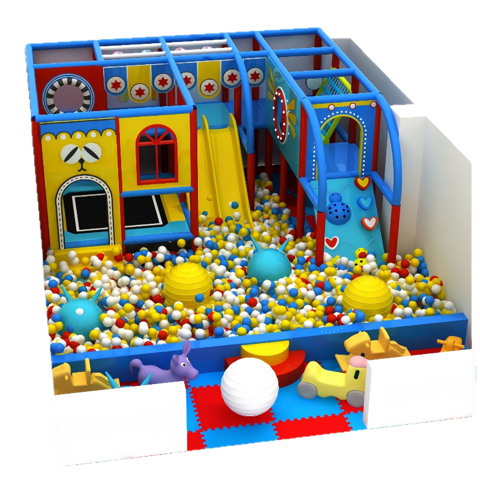 Naughty Fort parque infantil trampolín pelota marina Naughty Fort instalaciones de parque infantil interior grandes y pequeñas venta directa de fábrica