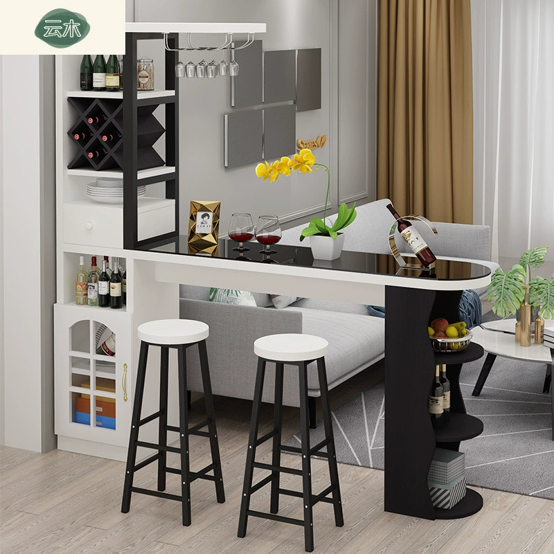 Современный простой винный шкаф-перегородка, настенный барный стол, домашний шкаф для прихожей, входной шкаф для маленькой квартиры, обеденный стол, высокий стол для балкона