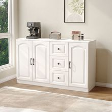 法式餐边柜咖啡机斗柜餐厅靠墙柜子茶水储物柜厨房橱柜置物收纳柜