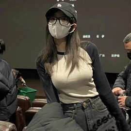 2023秋装新款赵路思同款美式修身百搭撞色圆领长袖T恤插肩打底衫