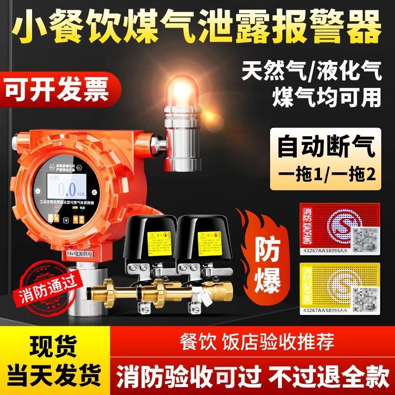 燃气防爆报警器商用煤气液化气报警丙烷天然气工业煤气泄漏报警器