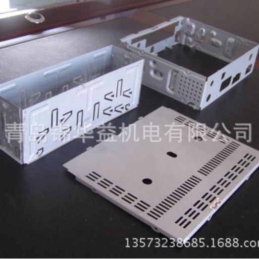 青岛机械厂家罩壳机箱生产数控冲加工 激光切割厂家直销方圆接头