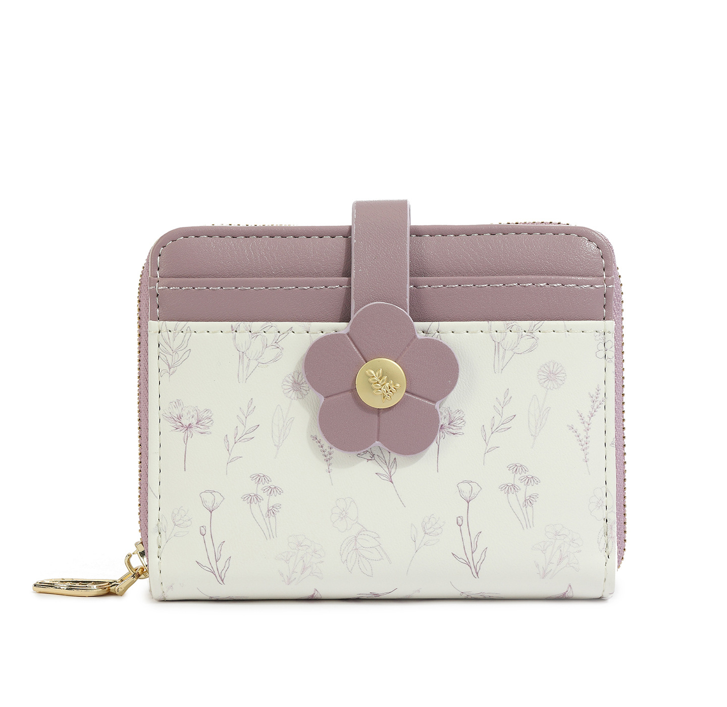 2025 nuevo lindo bolso de cambio de impresión de estudiantes bolso de tarjetas corto pequeño bolso fresco ins viento dama sentido superior