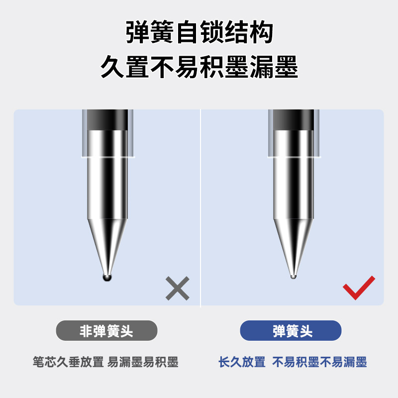 Deli Advertising Pen Pluma de geles personalizada Pluma de firma de letras de texto Pluma de regalo de exhibición de capacitación empresarial