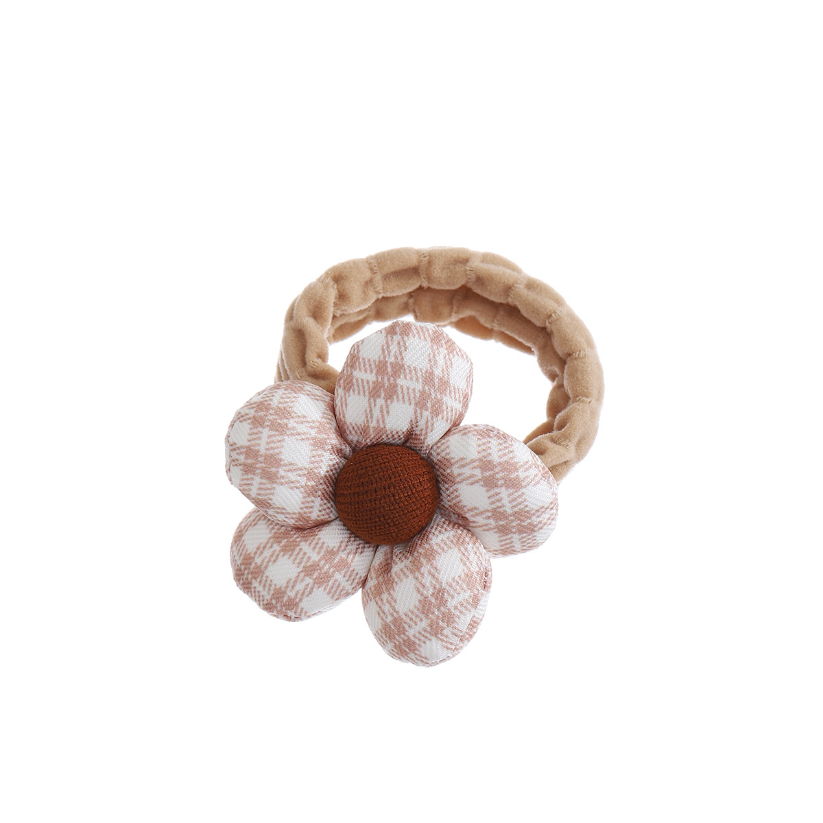 Niñas lindas flores anillo de cabello niñas banda de goma niñas banda de goma niños cuerda de cabeza súper lindos adornos de cabello de bebé dulce