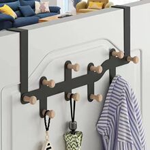 门后挂钩免打孔无痕收纳门后挂架卧室挂衣架门上衣服包包收纳挂架