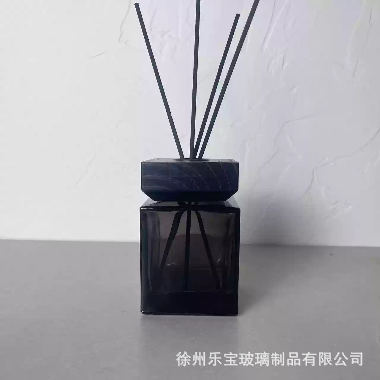 호박색, 200ml 아로마테라피 빈병 + 사각 나무뚜껑 + 스틱 10개