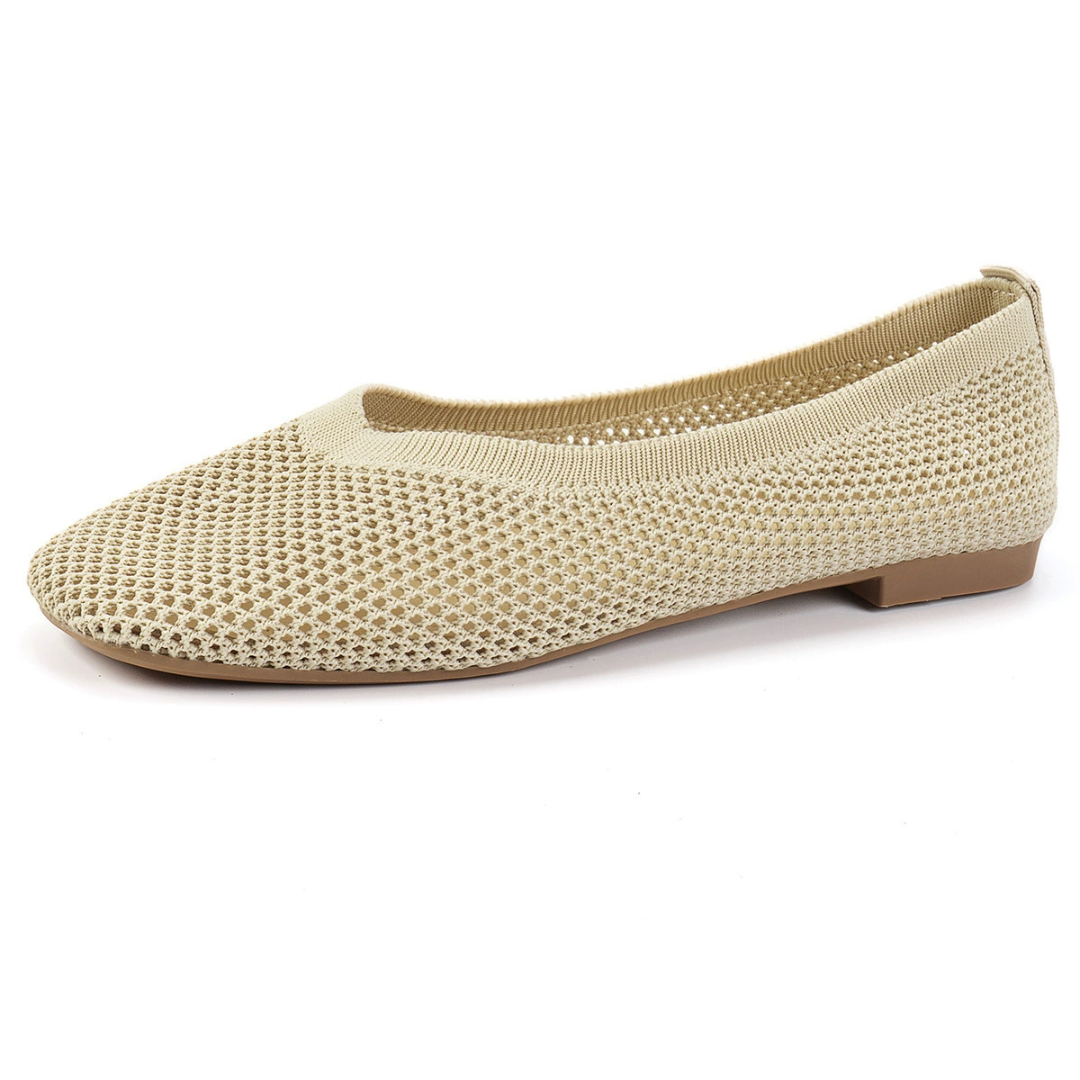 Knitted breathable footwear, artificial work shoes, for import, soft sole, plus size
