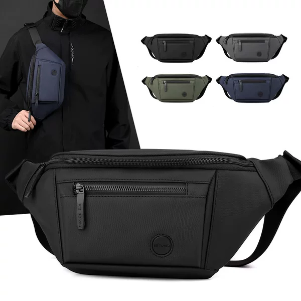 WEPOWER new men's chest bag daily sports outdoor messenger bag all-match shoulder small shoulder bag casual waist bag